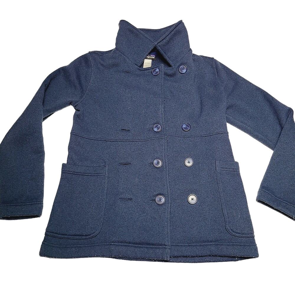 Patagonia Women’s Better Sweater Peacoat Navy Blue Cardigan Buttons Size Medium